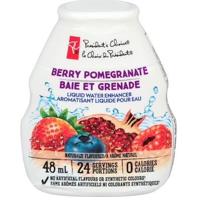 President's Choice Berry Pomegranate Liquid Water Enhancer 48 ml, $5.81/100ml