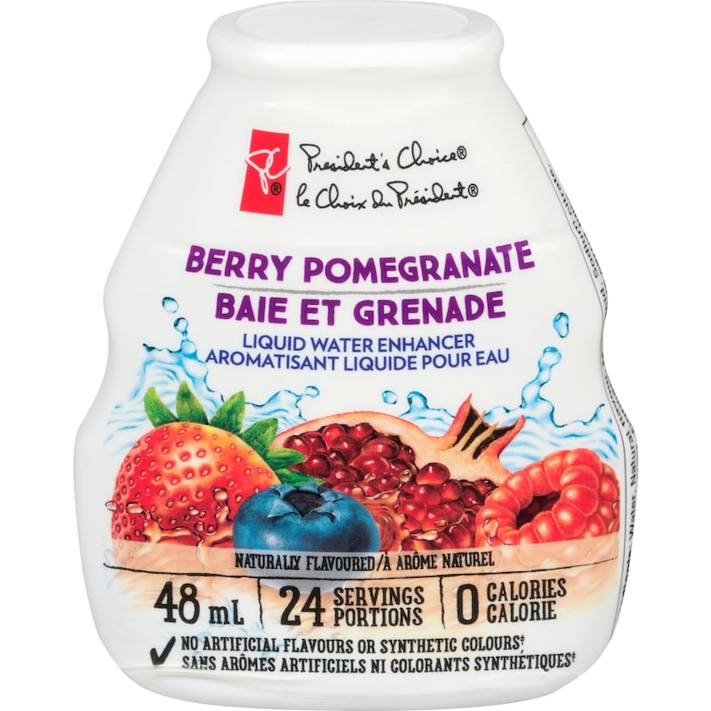 le Choix du Prsident Baie et Grenade Aromatisant Liquide Pour Eau - 48 ml  | Maxi