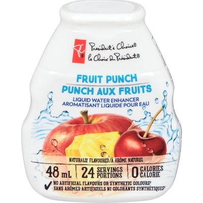 President's Choice Fruit Punch Liquid Water Enhancer 48 ml, $5.81/100ml