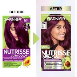 Garnier Nutrisse Ultra Color, Permanent Hair Dye, Deep Lilac - 1