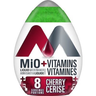 MiO +vitamines cerise, bouteille d'aromatisant d'eau liquide 48 ml, 7,90 $/100ml