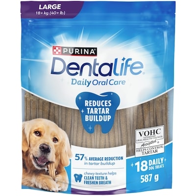 Purina DentaLife Daily Oral Care Large Breeds, Dog Treats 587 g, $1.87/100g