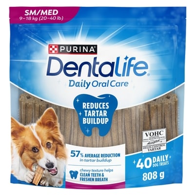 Purina DentaLife Daily Oral Care Dog Treats Small/Medium Breeds 808 g, $1.79/100g