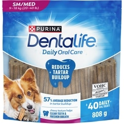 Purina DentaLife Daily Oral Care Small/Medium Breeds, Dog Treats 808 g, $1.34/100g