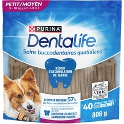 Purina DentaLife Races Petites et Moyennes, Gâteries pour la Dentition des Chiens 808 g, 1,34 $/100g