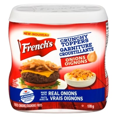 French’s Oignons frits 170 g, 3,23 $/100g