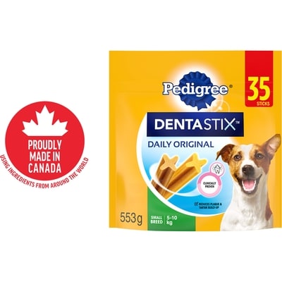 Pedigree Dentastix Oral Care Original Adult Dog Treats For Small Breeds 553 g, $2.53/100g