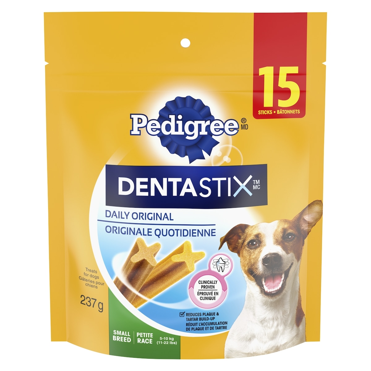 Pedigree Dentastix Oral Care Original Adult Dog Treats For Small Breeds 237 g, $2.95/100g