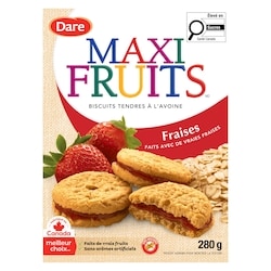 Dare Biscuits Maxi Fruits aux Fraises 280 g, 1,07 $/100g