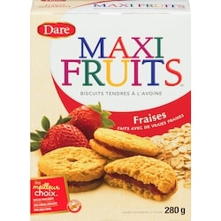 Dare Biscuits Maxi Fruits aux Fraises 280 g, 0,36 $/100g