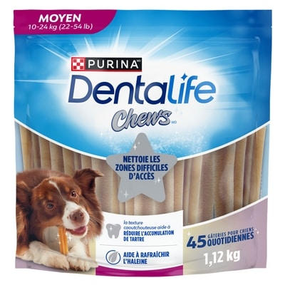Purina DentaLife chews gâteries pour chiens petites et moyennes races 1.12 kg, 1,16 $/100g
