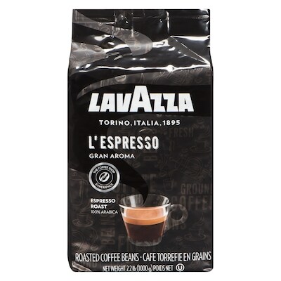 Lavazza L'Espresso Roasted Coffee Beans Gran Aroma 1 kg, $4.00/100g