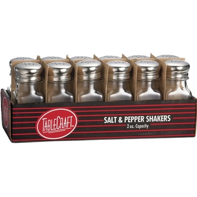 TableCraft Salière/poivrière carrée, 2 oz 12x1.0 ea, 2,50 $/1ch