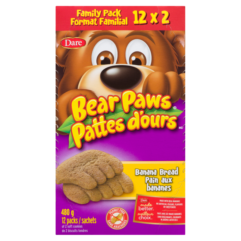 Bear Paws Banana Bread Cookies