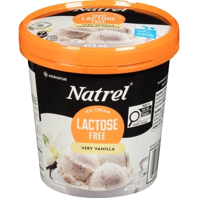 Natrel Very Vanilla Lactose Free Ice Cream 473 ml, $1.22/100ml