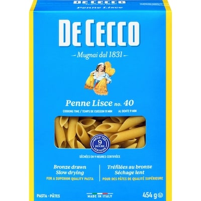 De Cecco Pasta Penne Lisce No. 40 454 g, $0.61/100g