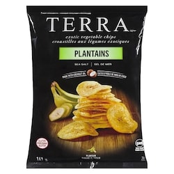 Terra Croustilles aux légumes bananes plantains sel de mer 141 g, 4,11 $/100g