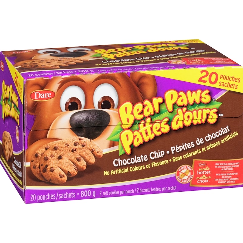 Bear Paws Chocolate Chip Cookies