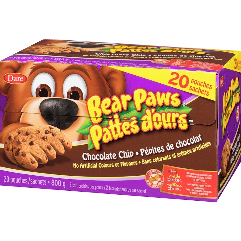 Bear Paws Chocolate Chip Cookies