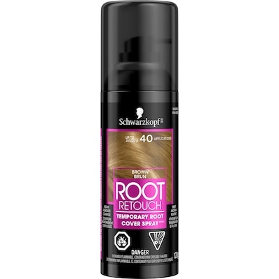 Schwarzkopf Root Retouch, Root Cover Spray. Temporary Hair Colour, Brown 120 g, $10.00/100g