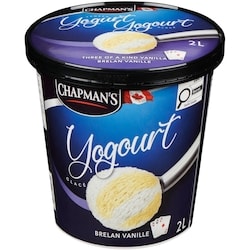 Chapman’s Yogurt glacé brelan vanille 2 l, 0,25 $/100ml
