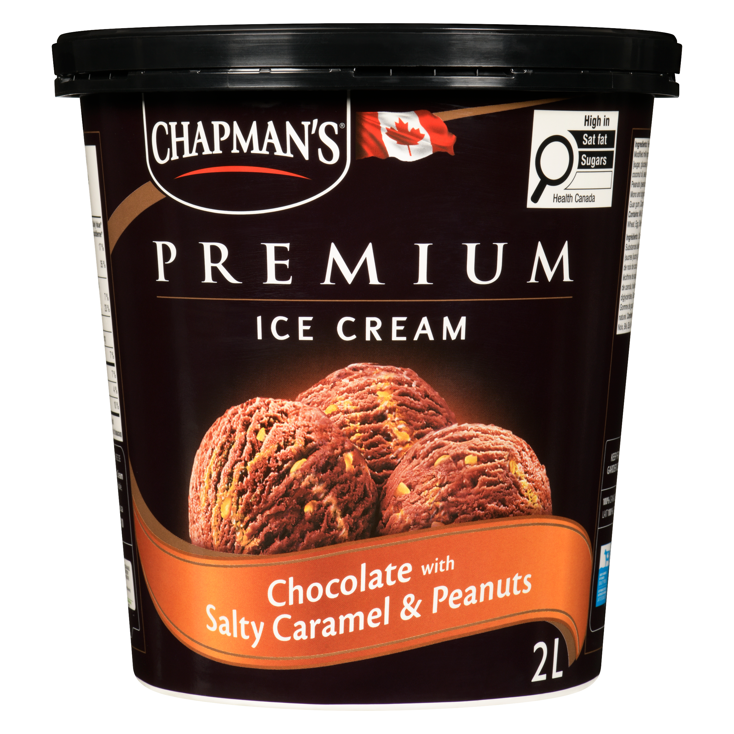 Premium Chocolate, Salty Caramel & Peanuts Ice Cream