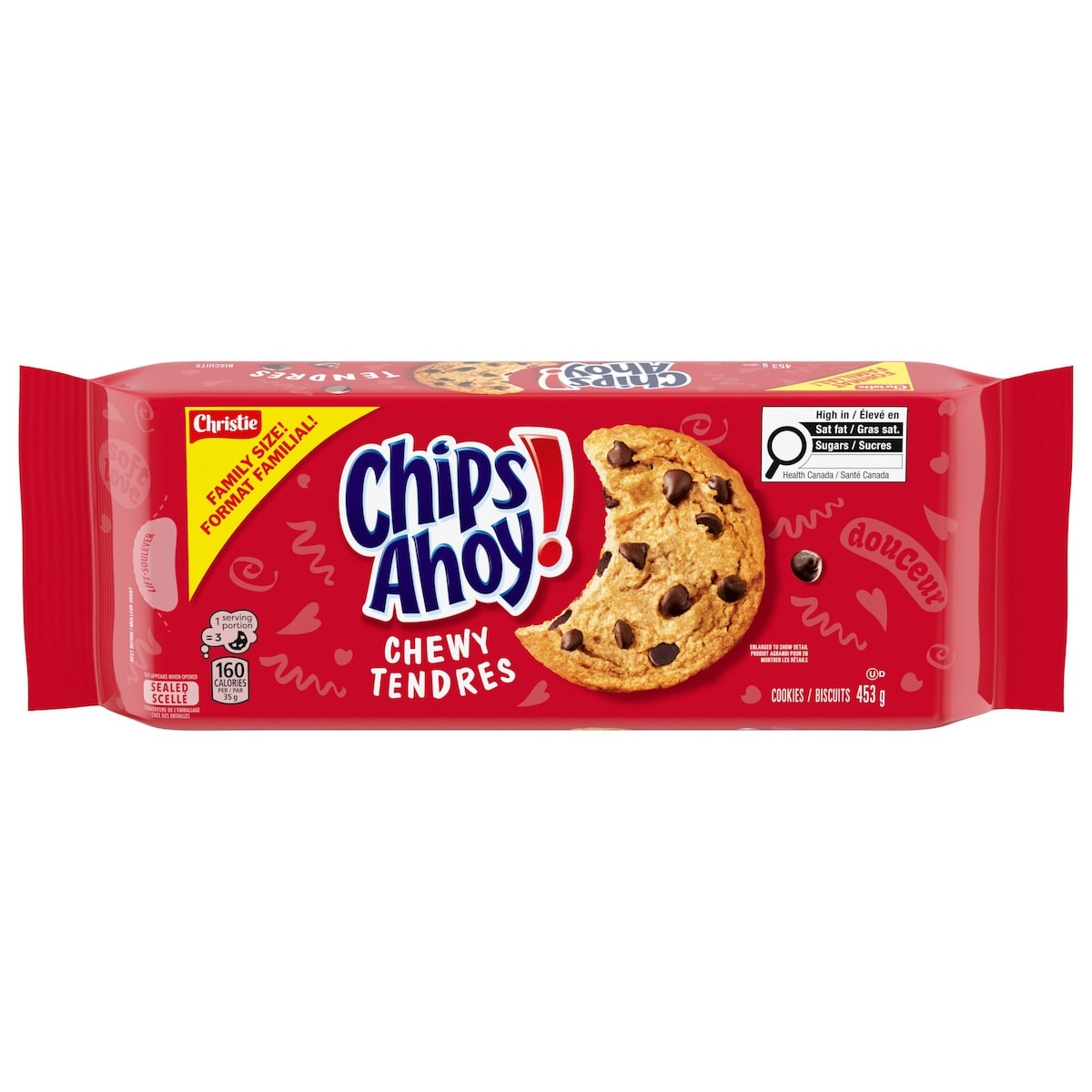 Christie Chips Ahoy! Chewy Chocolate Chip Cookies, Family Size 453 g, $1.43/100g