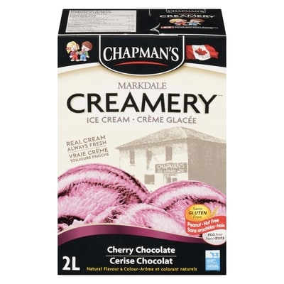 Chapmans Markdale Creamery Cherry Chocolate Ice Cream 2 l, $0.25/100ml
