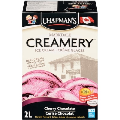 Chapman’s Markdale Creamery Cerise chocolat crème glacée 2 l, 0,28 $/100ml