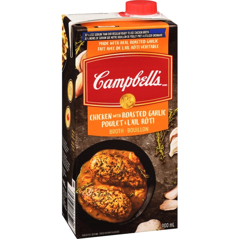 30% Less Sodium Roasted Garlic Chicken Broth
