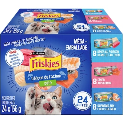 Purina (MD) Friskies(MD) Pâté Délices de l'Océan Nourriture pour Chats 24 x 156 g 3.74 kg, 0,52 $/100g