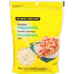 No Name Shredded Mozzarella 320 g, $1.87/100g