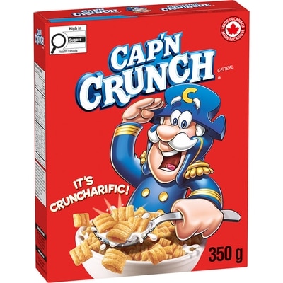 Cap'n Crunch Original Cereal 350 g, $1.71/100g