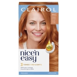 Nice'n Easy 8SC Medium Copper Blonde, Permanent Hair Dye, Superior Natural Looking Colour