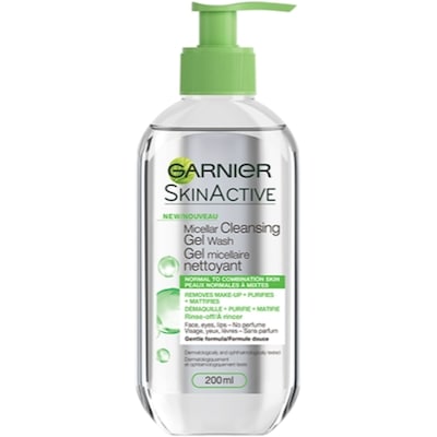 Garnier Eau Micellaire et Nettoyant pour peau sensible 200 ml, 6,50 $/100ml