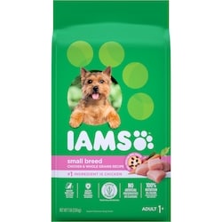 Iams Nourriture sèche pour chiens adultes de petite race recette avec poulet et grains entiers 3.18 kg, 0,66 $/100g