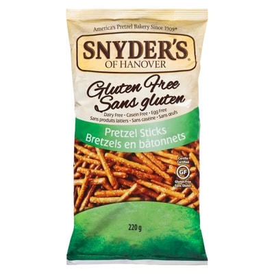Snyders Sans Gluten Bretzels en Bâtonnets 220 g, 2,95 $/100g