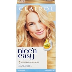 Nice'n Easy 9 Light Blonde, Permanent Hair Dye, Superior Natural Looking Colour