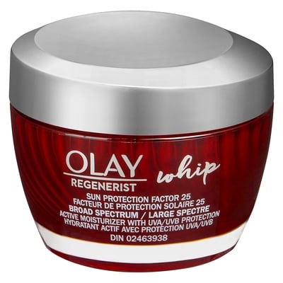 Olay Hydratant pour le visage Regenerist Whip, FPS 25 48 g, 75,58 $/100ml
