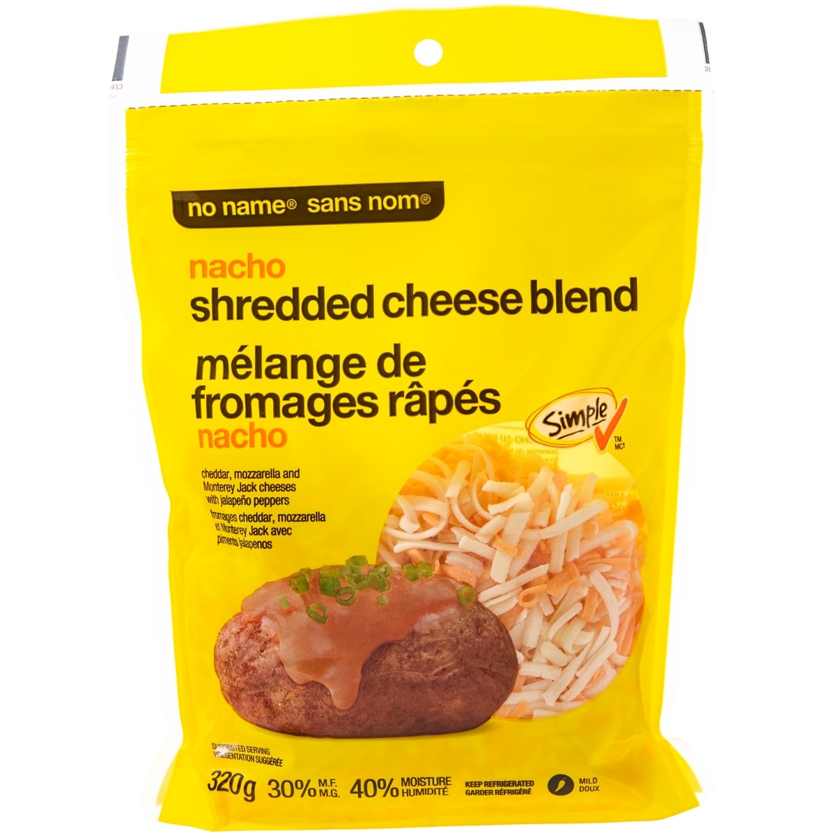No Name Shredded Nacho Cheese Blend