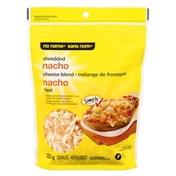 No Name Shredded Nacho Cheese Blend 320 g, $1.87/100g