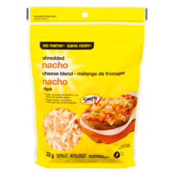 Sans Nom Mélange de fromages nacho râpé 320 g, 2,18 $/100g