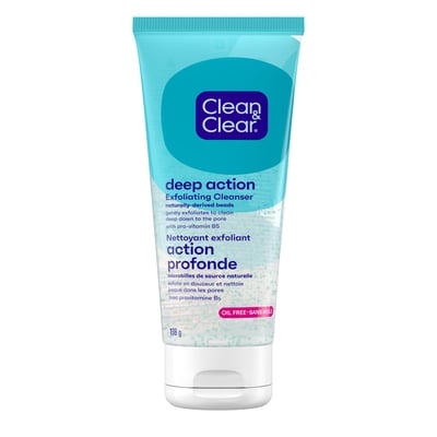Clean & Clear Deep Action Exfoliating Cleanser 198 g, $6.81/100g