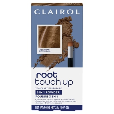 Clairol Root Touch Up 3in1 Powder, Light brown 1 ea, $16.99/1ea