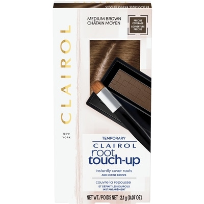Clairol Root Touch-Up Medium Brown, Temporary Concealing Powder from Canada's #1 Root Touch Up Brand, Covers Gray, Instant Natural Looking Color 1 ea, $16.99/1ea