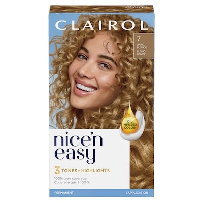 Nice N' Easy Nice'n Easy 7 Dark Blonde, Permanent Hair Dye, Superior Natural Looking Colour 1 ea, $8.00/1ea