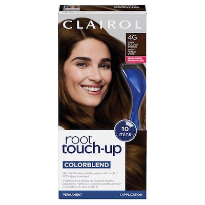 Clairol Root Touch-Up 4G Brun Foncé Doré, Coloration permanente, #1 retouche racines au Canada, Couvre les cheveux gris à 100% 1 ea, 7,00 $/1ch