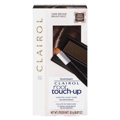 Clairol Root Touch-Up Brun Foncé, Poudre cache-repousse temporaire, #1 retouche racines au Canada, Couvre instantannément les racines et les cheveux gris 1 ea, 11,54 $/1ch