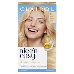 Nice'n Easy 11 Ultra Light Blonde, Permanent Hair Dye, Superior Natural Looking Colour