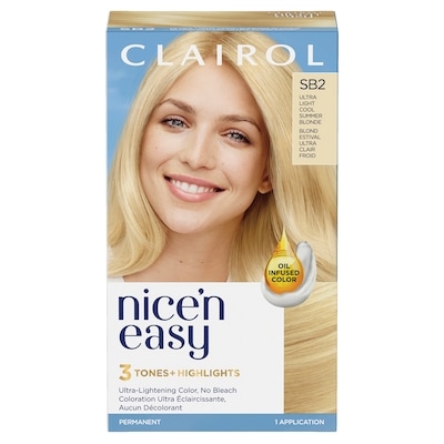 Nice N' Easy Nice'n Easy SB2 Ultra Light Cool Summer Blonde, Permanent Hair Dye, Superior Natural Looking Colour 1 ea, $8.74/1ea